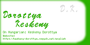 dorottya keskeny business card